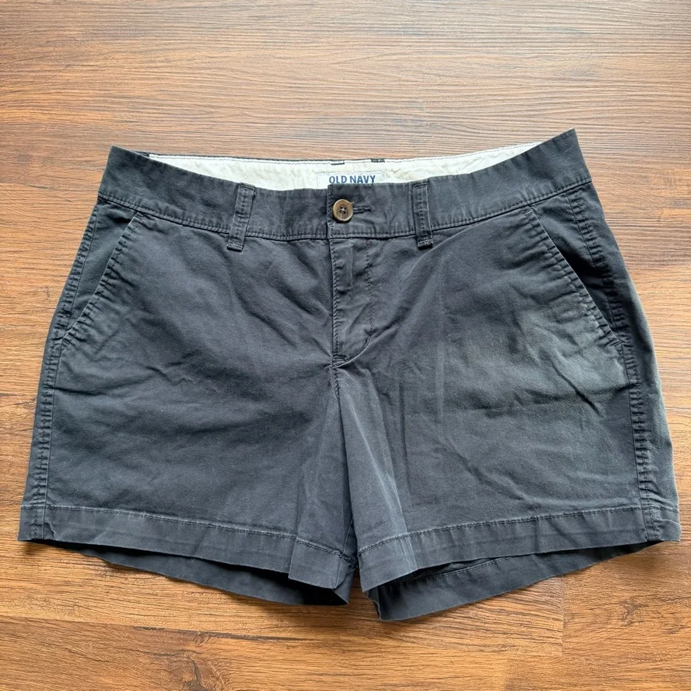 Old Navy Women's Black Cotton Blend Shorts